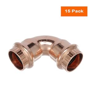 ProPress 1/2 in. Press Copper 90° Elbow (15-Pack)