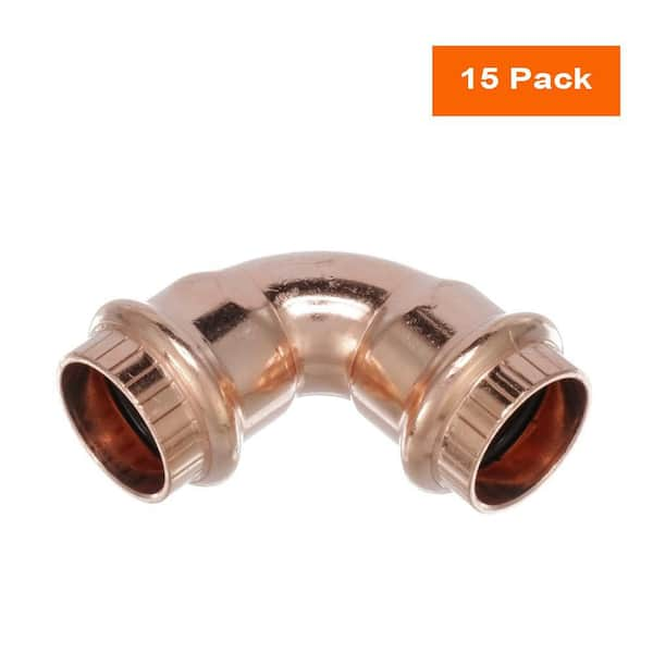 ProPress 1/2 in. Press Copper 90° Elbow (15-Pack)