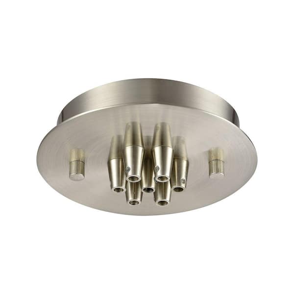 Titan Lighting Illuminaire Accessories 7-Light Satin Nickel Small Round Canopy