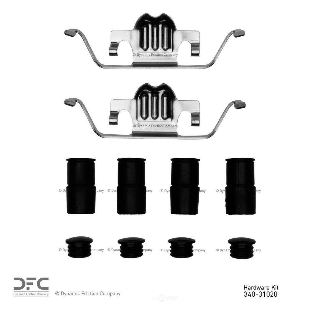 Dynamic Friction Company® 340-54006 - Front Disc Brake Hardware Kit