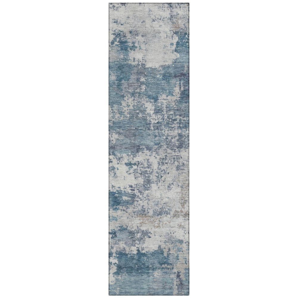 Chantille Machine Washable Indoor/Outdoor Abstract ACN2366 Blue 2 ft. x 7 ft. Runner Rug price history on PriceWatchPro