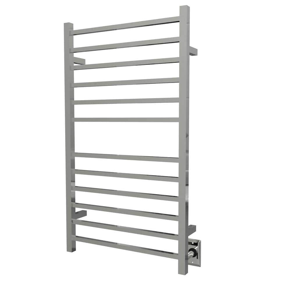 Polished Nickel Stainless Steel Wall Mounted Electric Towel Warmer