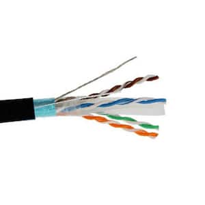 CAT6A FTP Shielded 23 AWG Cable 1000 ft. Black
