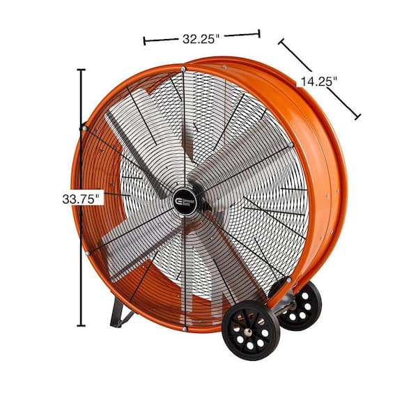 Commercial Electric 30 in. Heavy Duty 2 Speed Direct Drive Drum Fan BF30DDCE The Home Depot