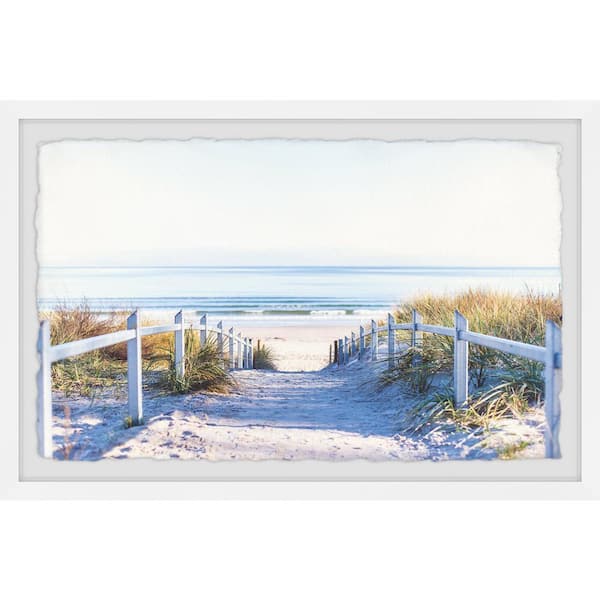 Unbranded "Path to the Beach" by Marmont Hill Framed Nature Art Print 30 in. x 45 in.