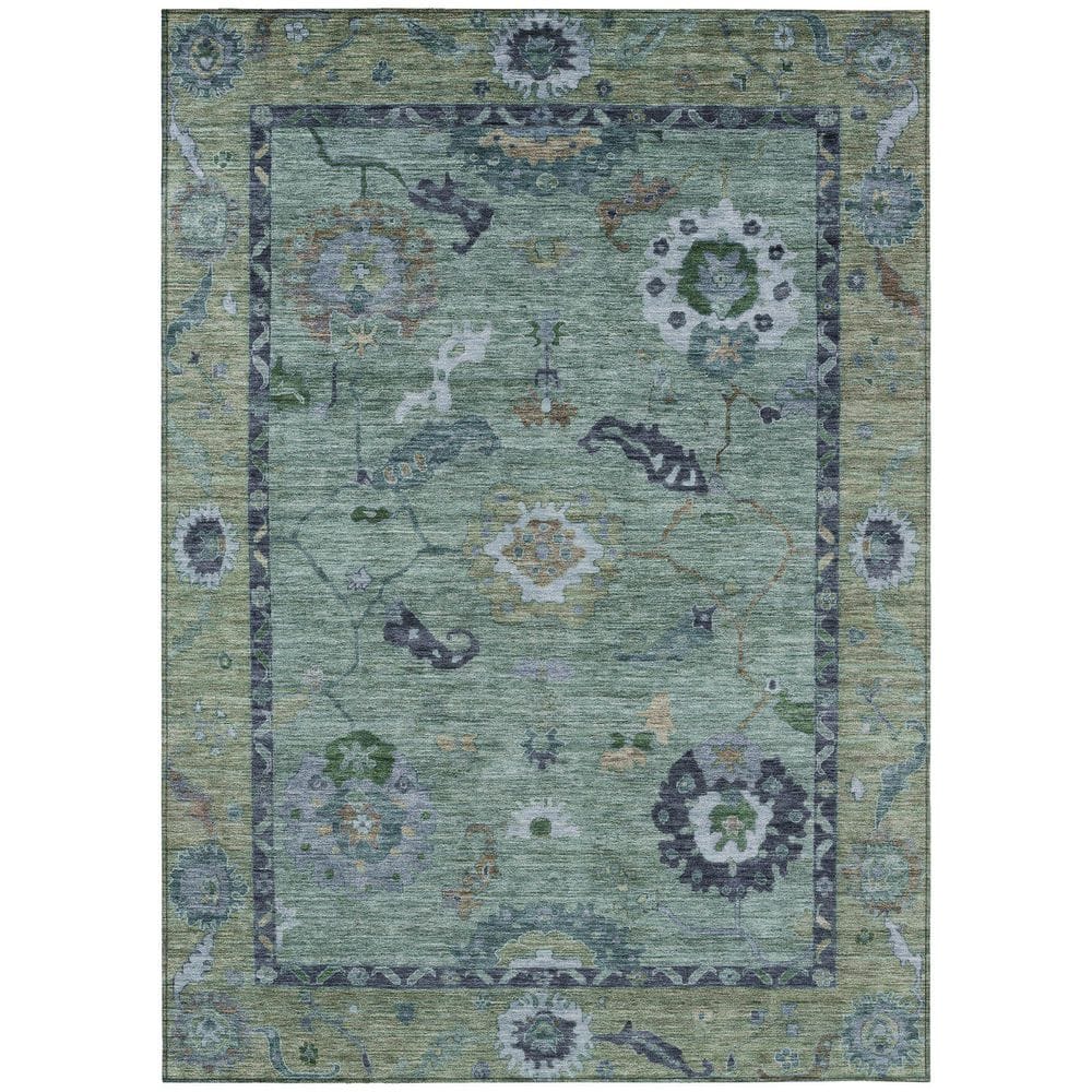 Chantille Machine Washable Indoor/Outdoor Abstract ACN2230 Green 2 ft. 6 in. x 3 ft. 10 in. Area Rug price history on PriceWatchPro