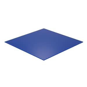 12 in. x 24 in. x 1/8 in. Thick Acrylic Blue 2114 Sheet