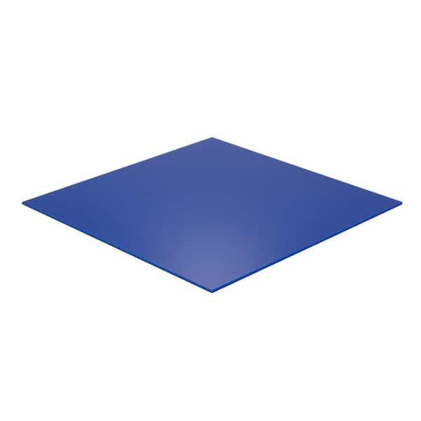Falken Design 12 in. x 24 in. x 1/8 in. Thick Acrylic Blue 2114 Sheet