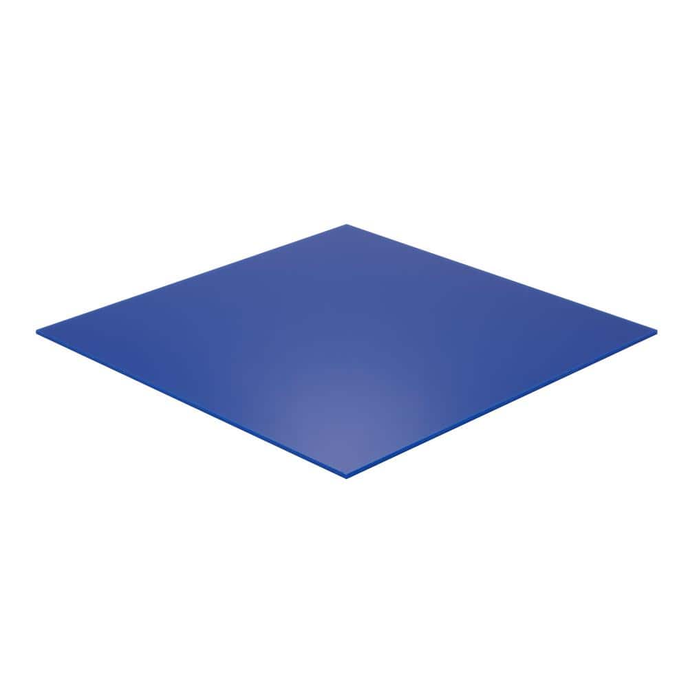 Falken Design 12 in. x 72 in. x 1/8 in. Thick Acrylic Blue 2114 Sheet