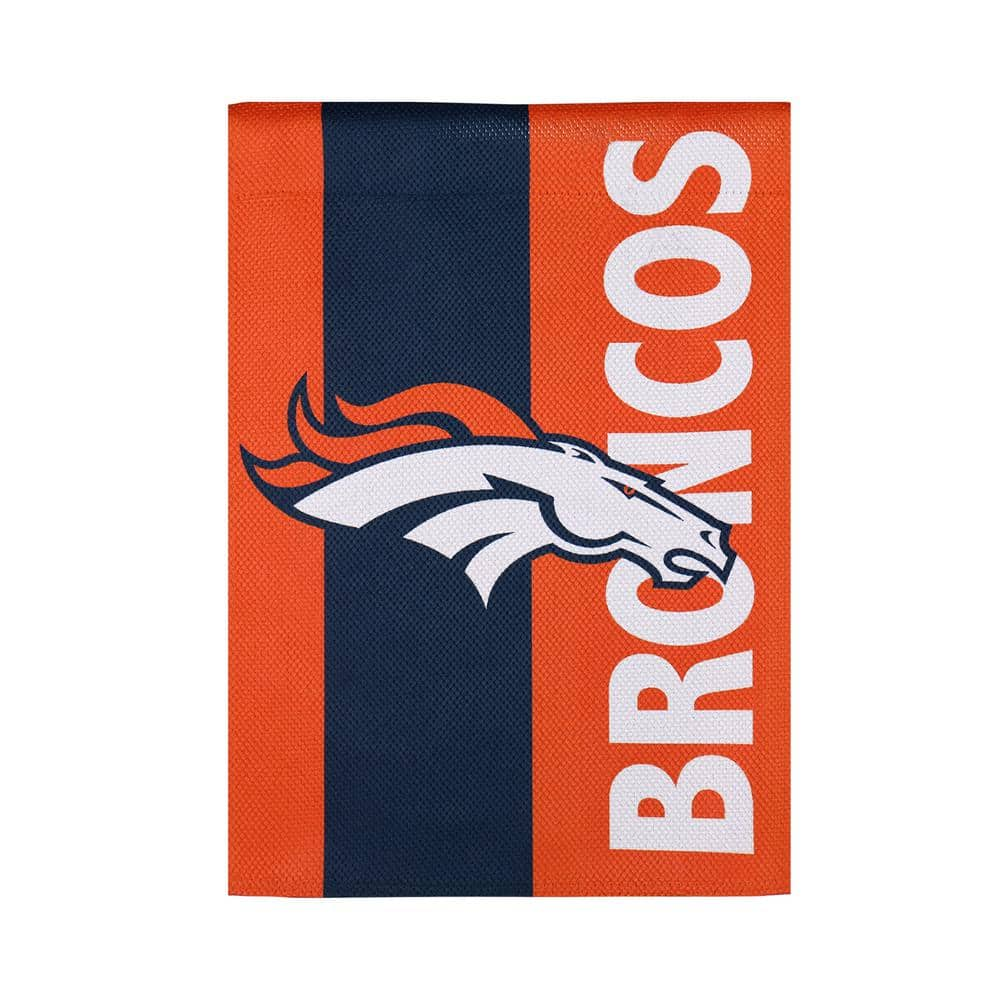 Fan Essentials 12 in. x 18 in. Denver Broncos Garden Flag ZHD14ES3809 ...