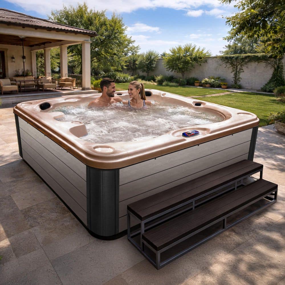 American Spas 7-Person 40-Jet 240-Volt Premium Acrylic Bench Spa