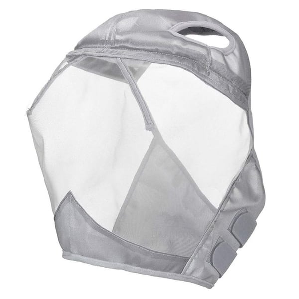 Misopily Horse Fly Mask Standard in Moonlight Silver, Large Full Size
