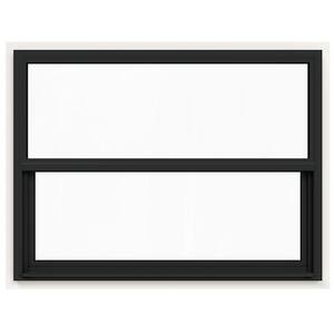 48 in. x 36 in. V-4500 Series Bronze FiniShield Single-Hung Vinyl Window with Fiberglass Mesh Screen