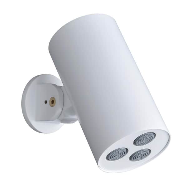 Tomfaucet 1-Spray Patterns with 6.9 GPM 3.15 in. Wall Mount Fixed Shower Head in White Rain Round