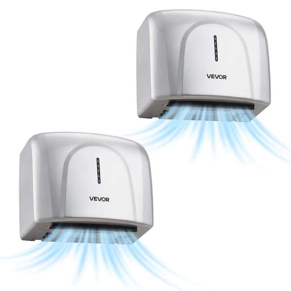 Hand Dryer, 2-Pack 1300W Bathroom Air Hand Dryer, Automatic High Speed with HEPA Filter, Fast Drying, ABS Construction