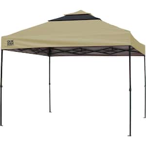 SX100 10 ft. x 10 ft. Taupe/Graphite Instant Canopy