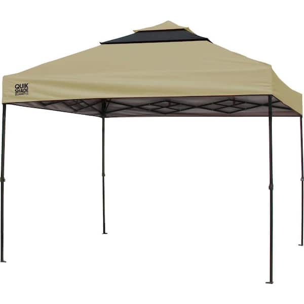 Quik Shade SX100 10 ft. x 10 ft. Taupe/Graphite Instant