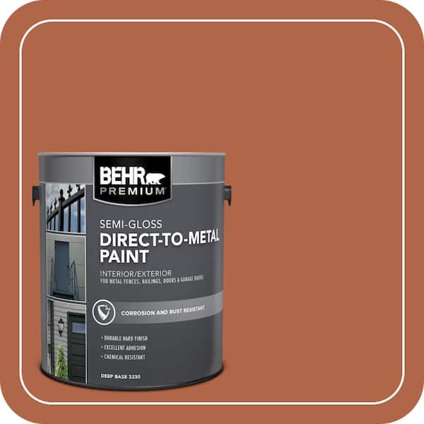BEHR PREMIUM 1 gal. #M200-7 Rusty Gate Semi-Gloss Direct to Metal ...