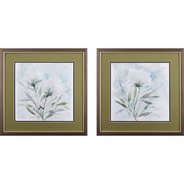 HomeRoots Victoria Floral by Unknown Wooden Wall Art (Set of 2)