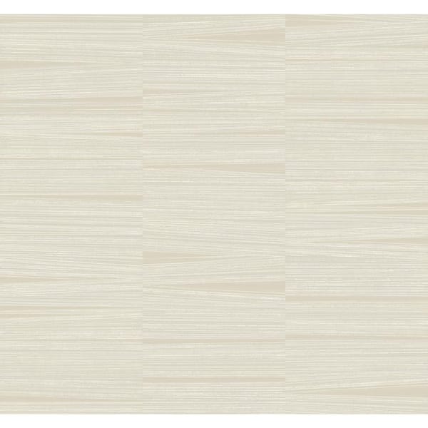 York Wallcoverings Beige Line Stripe Metallic Non-pasted Non-Woven Paper Wallpaper