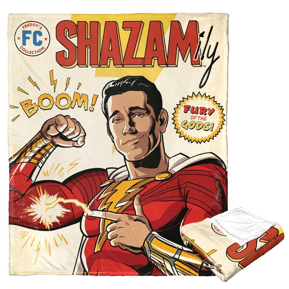 THE NORTHWEST GROUP Dc Shazam Comic Cover Silk Touch Multi-Colored ...