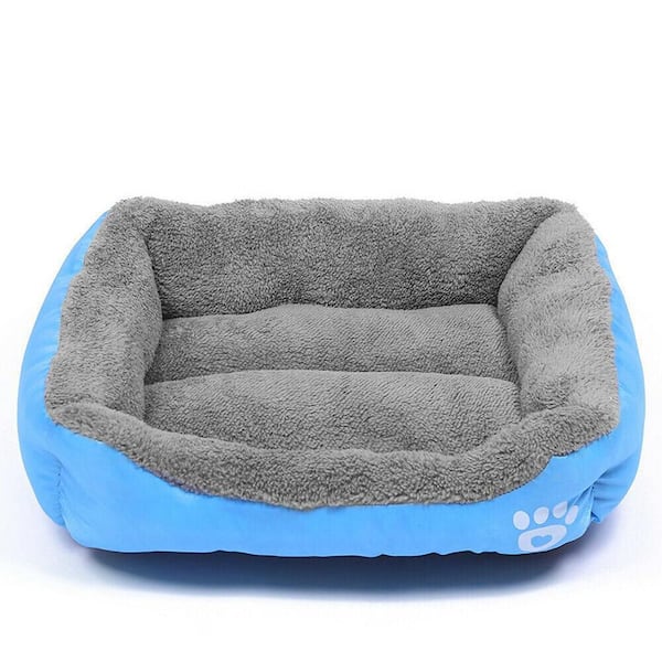 Unbranded Medium Blue Washable Pet Dog Cat Bed