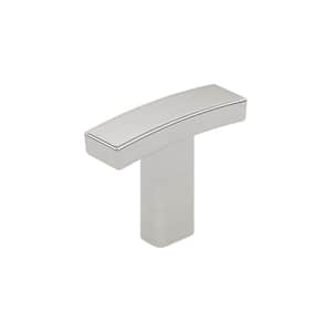 Padova Collection 1-1/2 in. (38 mm) x 7/16 in. (11 mm) Brushed Nickel Transitional Cabinet Knob