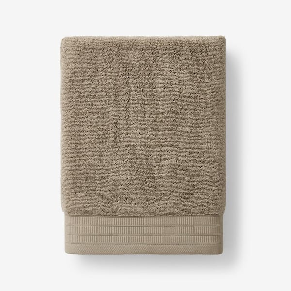The Company Store Company Cotton Plush Spa Solid Mocha Cotton Single Bath Towel