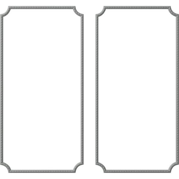 Ekena Millwork 13.35 Sq. Ft. Unfinished Polyurethane Bulwark Rope Panel Moulding Kit (Double Panel)