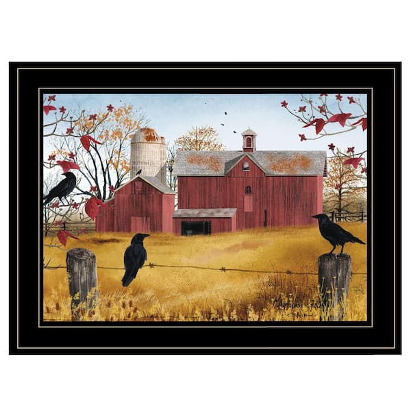 Series "Autumn Gold" in by Billy Jacobs 1 Piece Black Frame Printed Wall Art Scenic Poster Art Print 15 in. x 1 in.