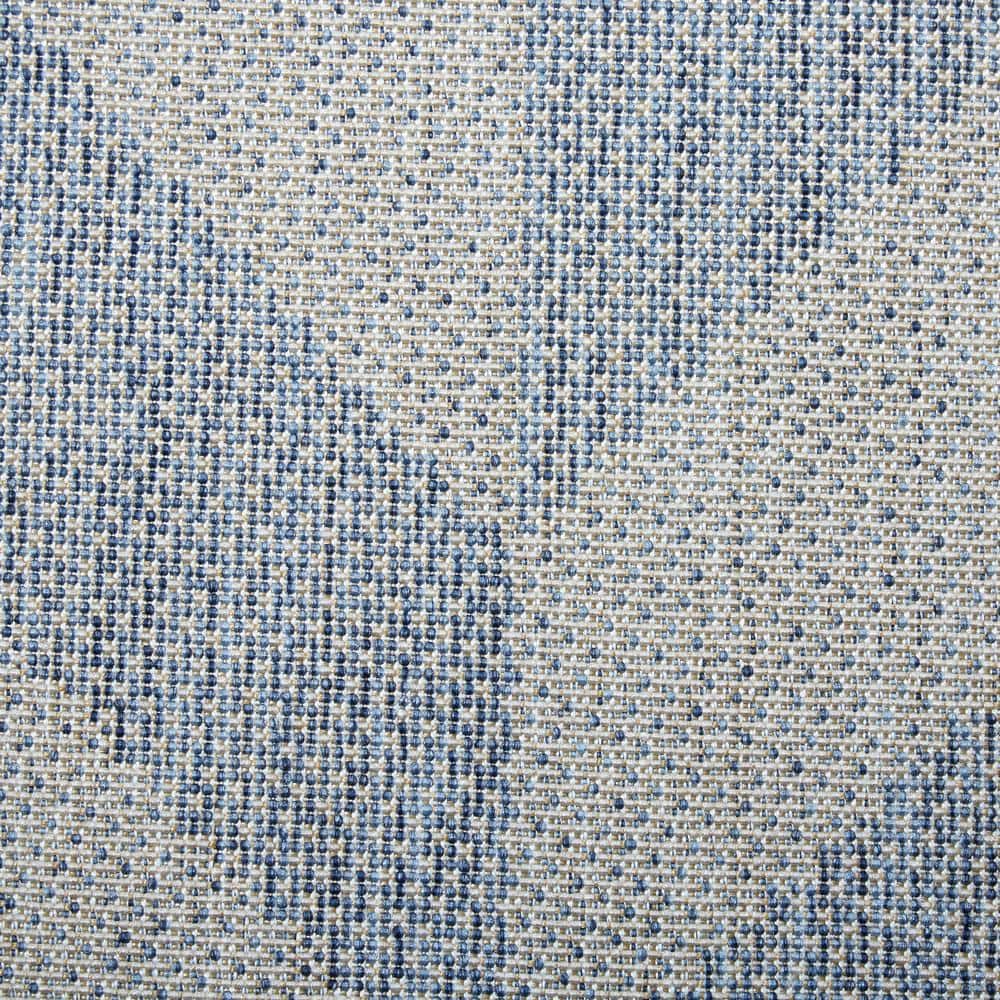 Calla Chic Herringbone 7'9"x10'2" Indoor/Outdoor Area Rug in Blue/Gray