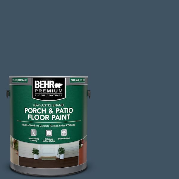 1 gal. #560F-7 Twilight Chimes Low-Lustre Enamel Interior/Exterior Porch and Patio Floor Paint