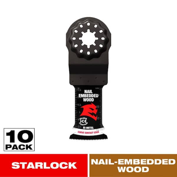 DIABLO 1-1/4 in. Demo Demon Starlock Bi-Metal Oscillating Blades for Nail-Embedded Wood (10-Pack)