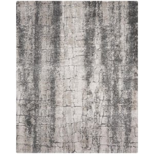 Sweet Dreams 8 ft. X 10 ft. Ivory/Charcoal Contemporary Abstract Area Rug