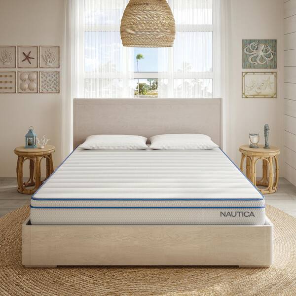 Nautica Revive, Size Twin, Medium Comfort, 8 in. Innerspring Hybrid Mattress, Quilted Memory