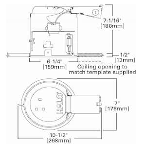 E26 6 in. Aluminum Recessed Lighting Housing for Remodel Ceiling, Insulation Contact, Air-Tite