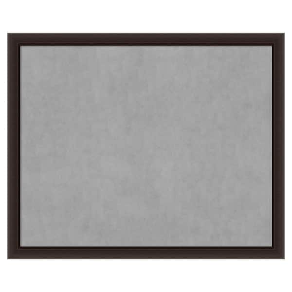 Amanti Art Romano Espresso Narrow 43.75 in. x 35.75 in. Framed Magnetic Board
