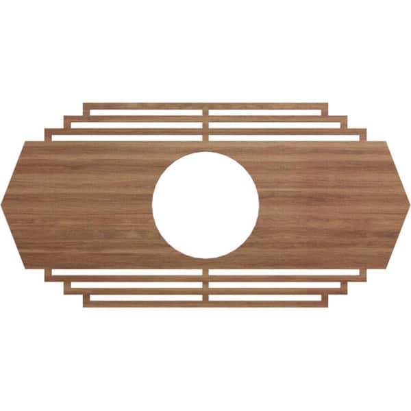0.25 in. x 4.75 in. x 9 in. Wood Medallion Moulding