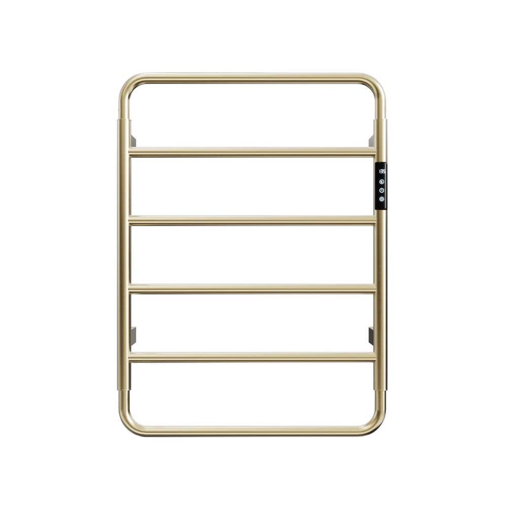 6-Bar Electric Towel Rack in Brushed Gold with Temperature Adjustment, Temperature Display, Built-In Timer price history on PriceWatchPro