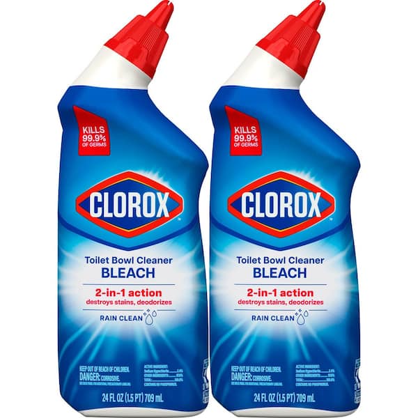 Clorox 24 Rain Clean Toilet Bowl Cleaner with Bleach (2-Pack)  10044600309245