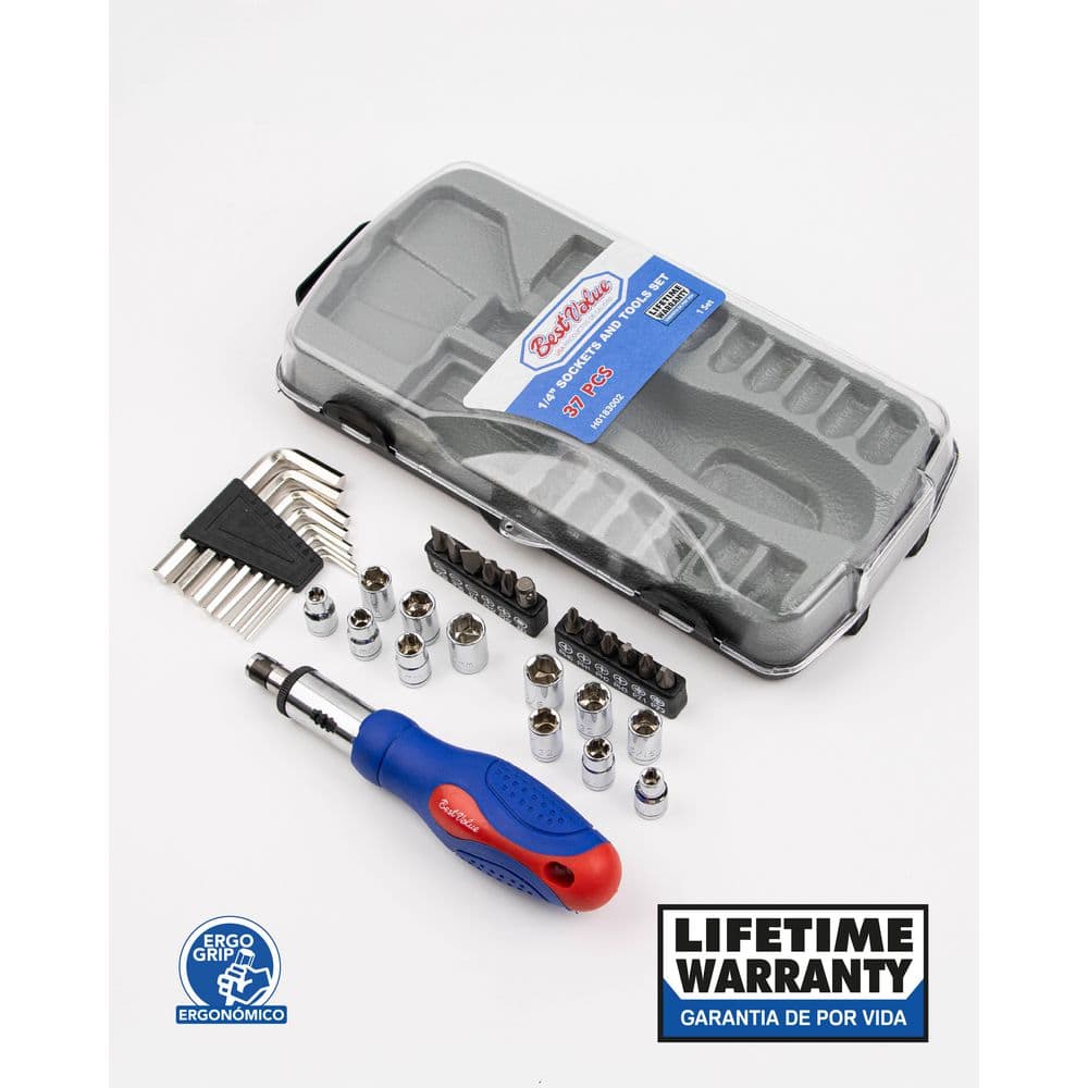 Best Value 1/4 in. Socket and Tool Set (37-Piece) H0183002 - The