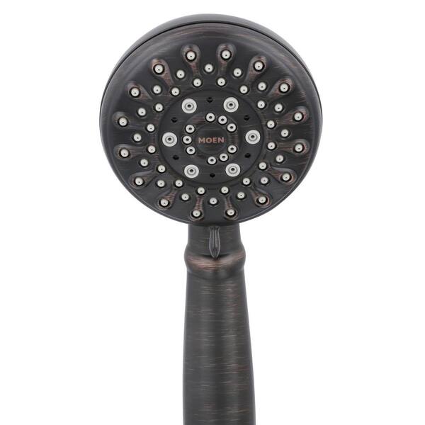 Banbury 5-Spray 4 in. Single Wall Mount Handheld Adjustable Shower Head in Mediterranean Bronze