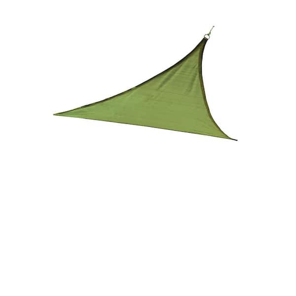 ShelterLogic 12 ft. W x 12 ft. L x 12 ft. ShadeLogic Triangle, Heavy-Weight Sun Shade Sail in Lime Green (Poles Not Included)