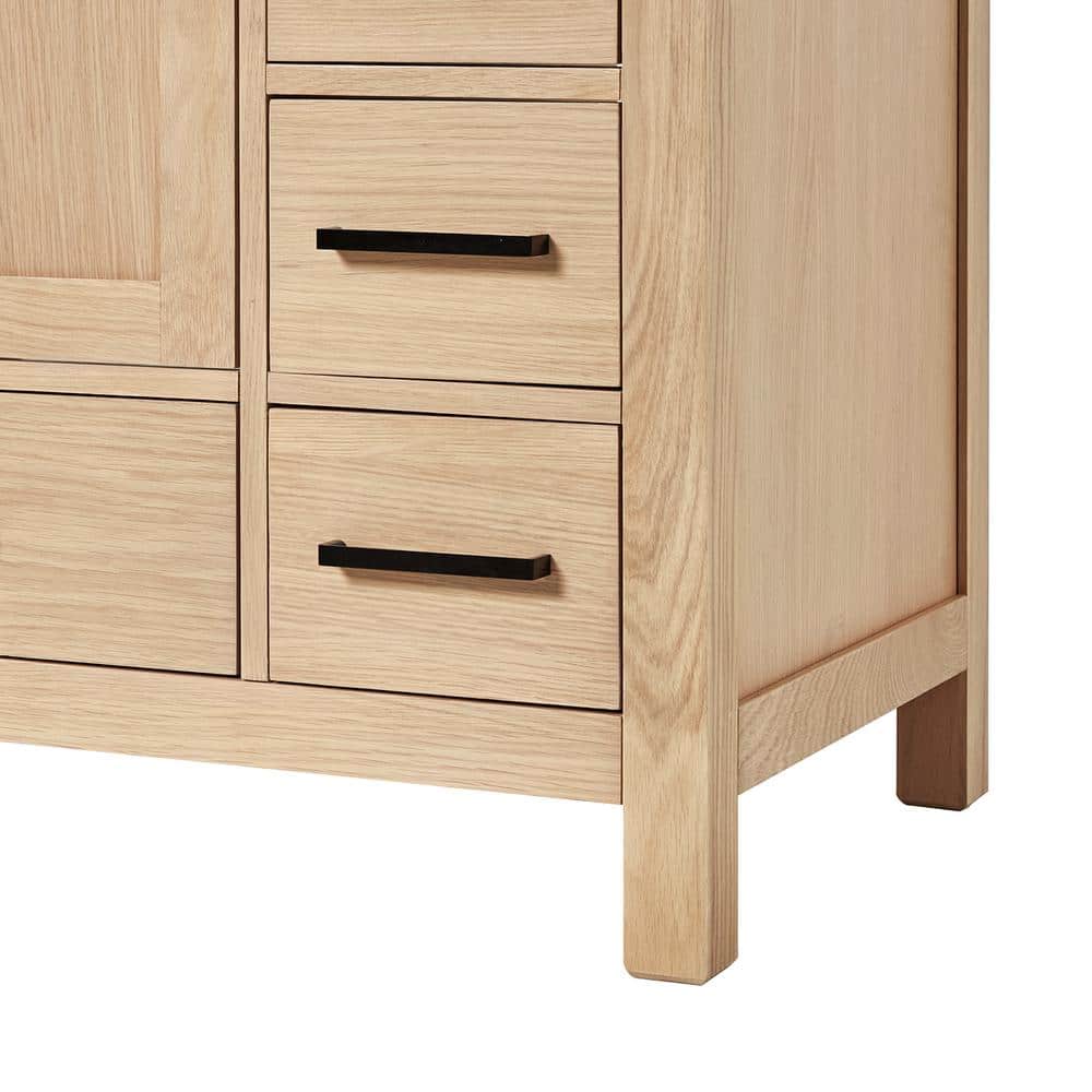 Cambridge 60.25'' Oak Single Sink Vanity with Quartz Top