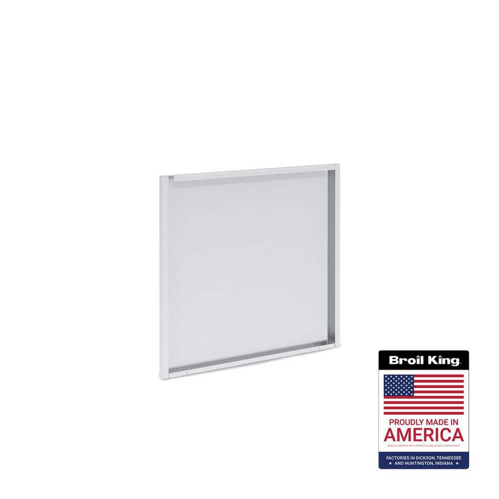 Stainless Steel 4-Burner Cabinet Rear Panel for Built-In Grill
