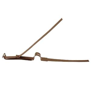 Royal Brown Aluminum Half-Round Rival Strap Hanger for 6 in. Gutter