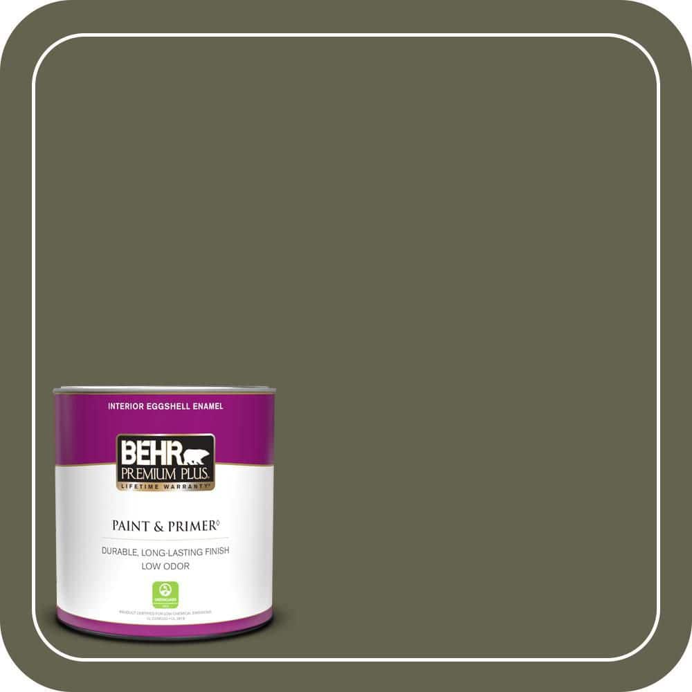 1 qt. #N350-7A Mountain Olive Eggshell Enamel Low Odor Interior Paint & Primer price history on PriceWatchPro