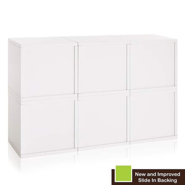 White 6-Cube Modular Storage Organizer