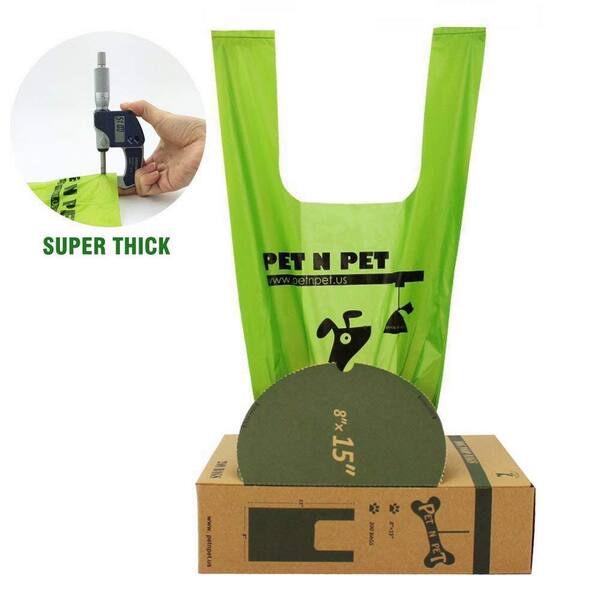 out handle tie dog waste bags