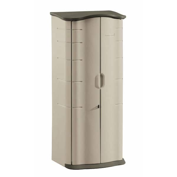 https://images.thdstatic.com/productImages/7366050d-abbb-4ac5-bb7a-3e8b3153e2cd/svn/beige-rubbermaid-outdoor-storage-cabinets-fg374901olvss-64_600.jpg